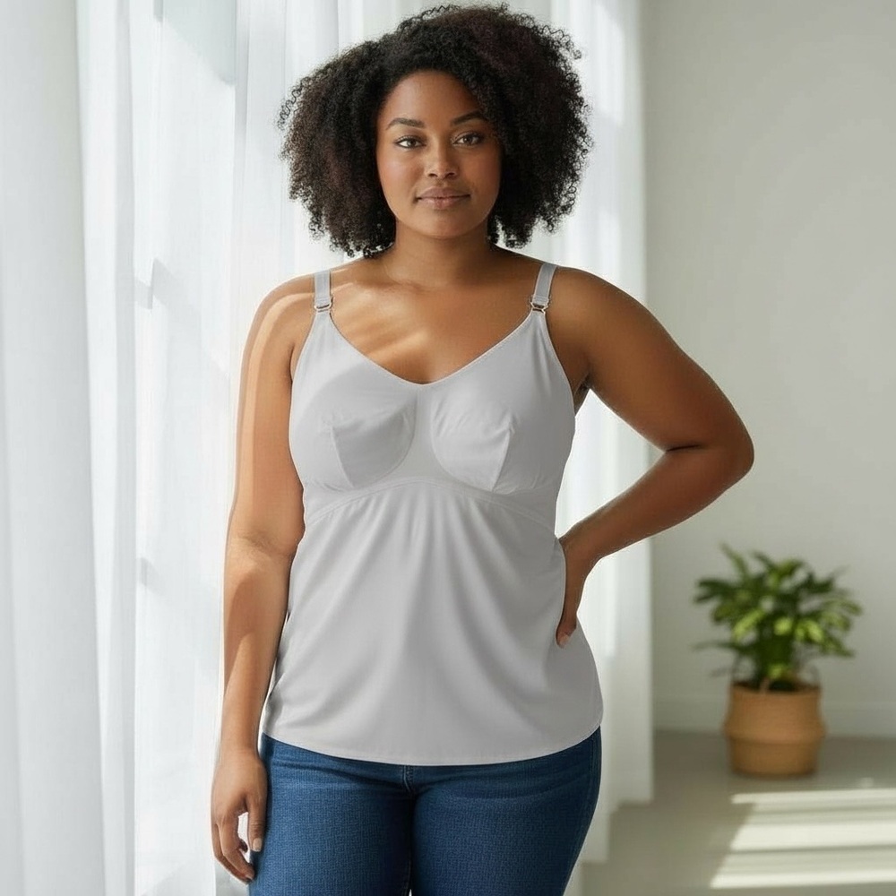Honeylove Liftwear Cami Size 3X Light Gray Adjustable Tank Top Wireless Lifting